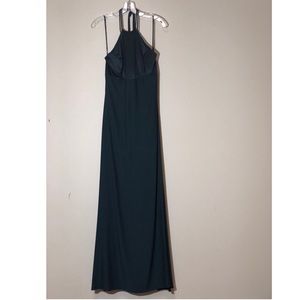 Dark Green Halter Formal Dress